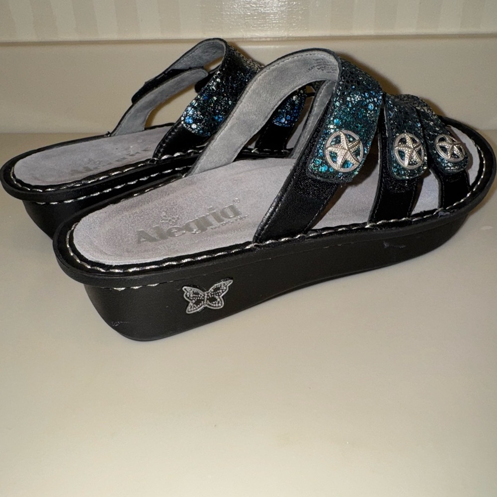 Alegria Leather Sandal Strap Detail Dinah Deep
Sea - Picture 9 of 15